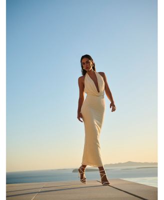 Nola Sequinned Cowl Neck Dress