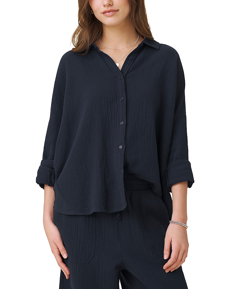 Splendid Ava Gauze Button Down Shirt