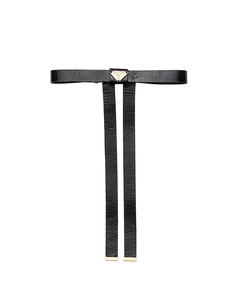 Prada Leather Hair Clip