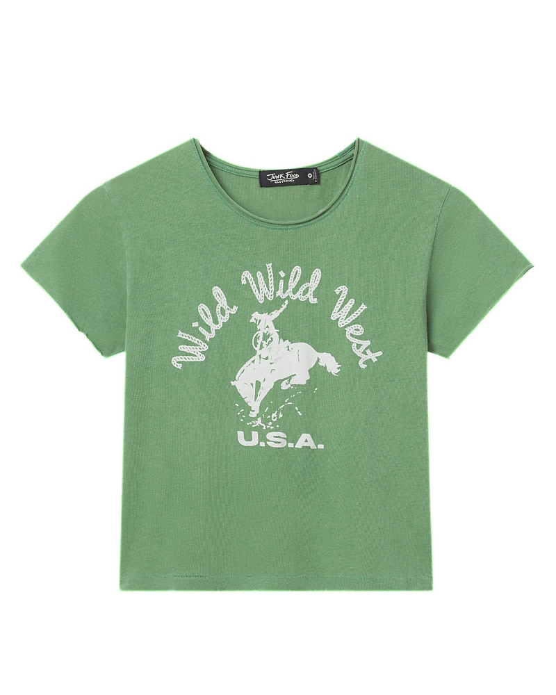 Junk Food Clothing Women's Wild Wild West Vintage Baby Tee
