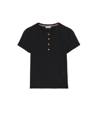 Cropped Cotton T-shirt