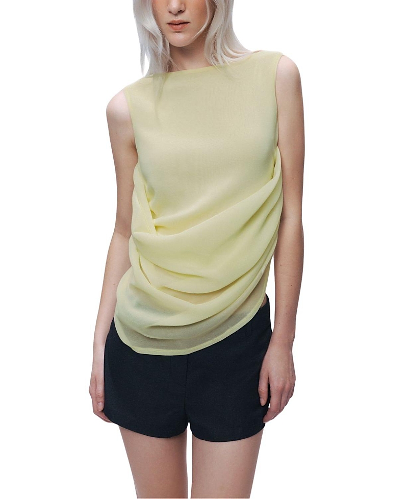 Nocturne Draped Sleeveless Blouse