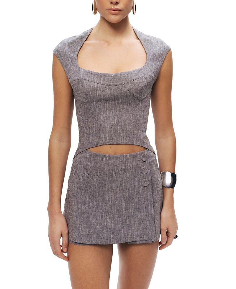 Nocturne Open-Back Tailored Top