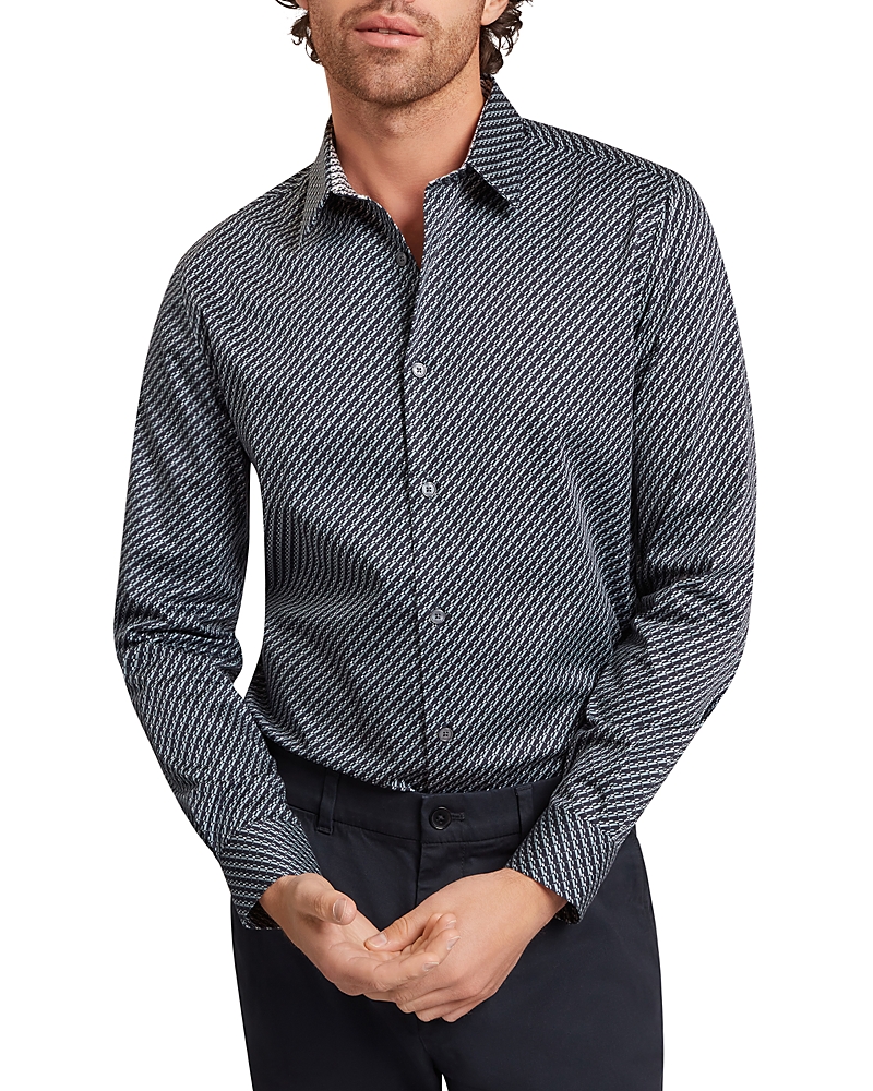 Ted Baker Grelish Slim Fit Micro Pattern Shirt