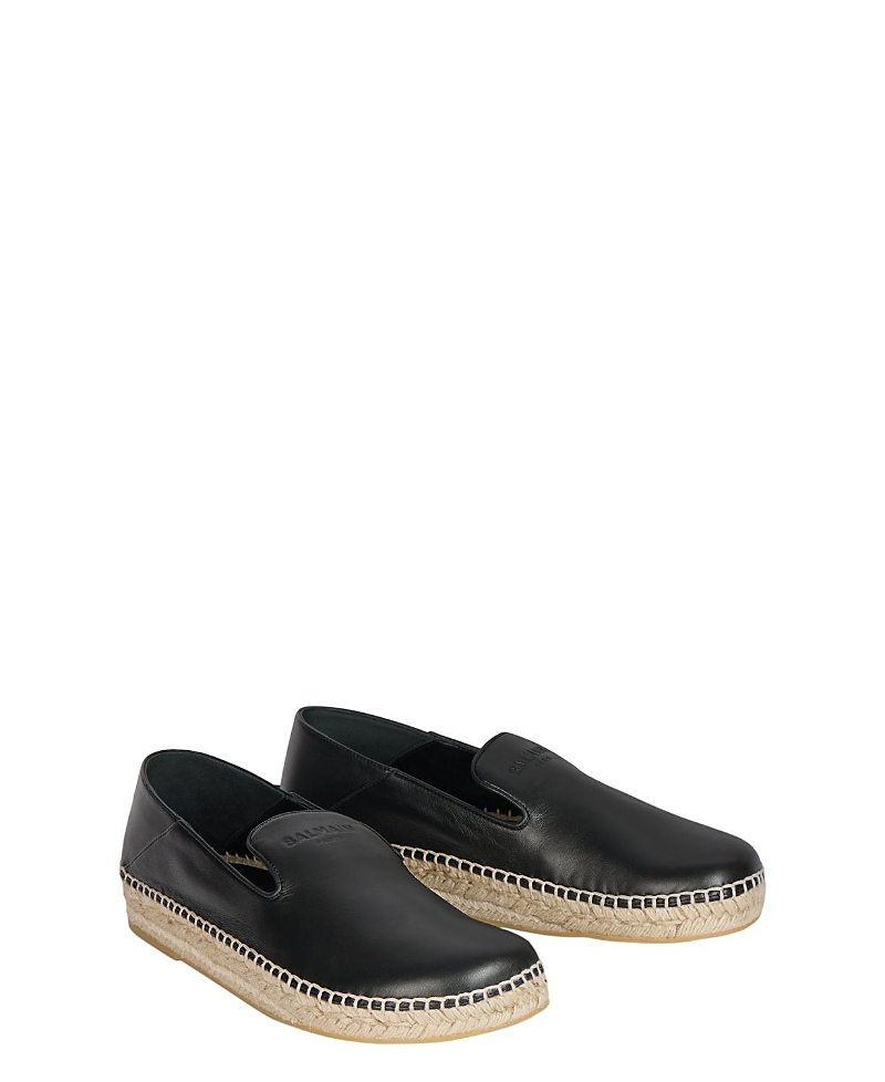 Balmain Smooth Leather Espadrilles
