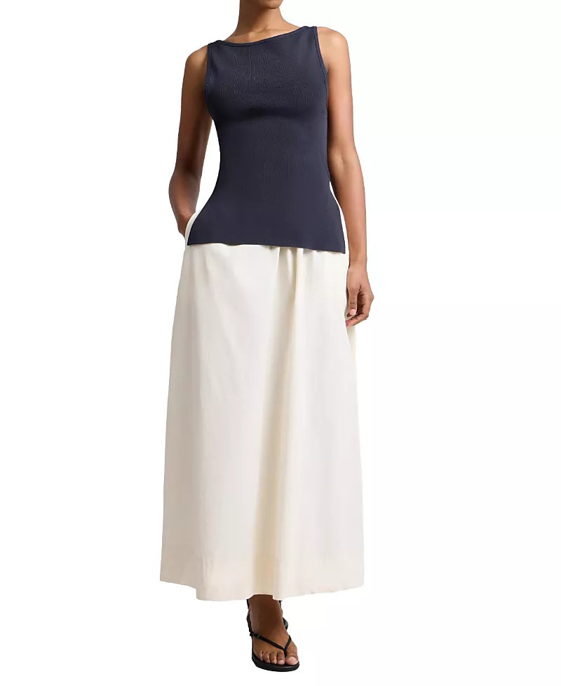 Onia Boatneck Mix Media Dress