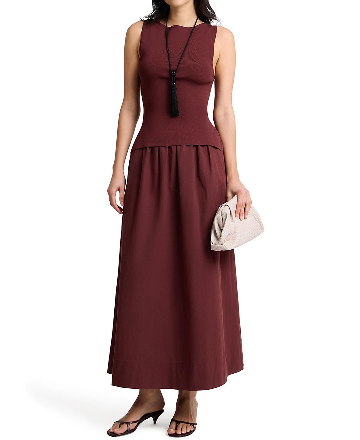 Onia Boatneck Mix Media Dress