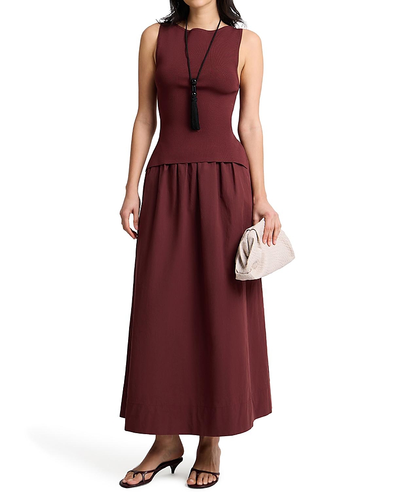 Onia Boatneck Mix Media Dress