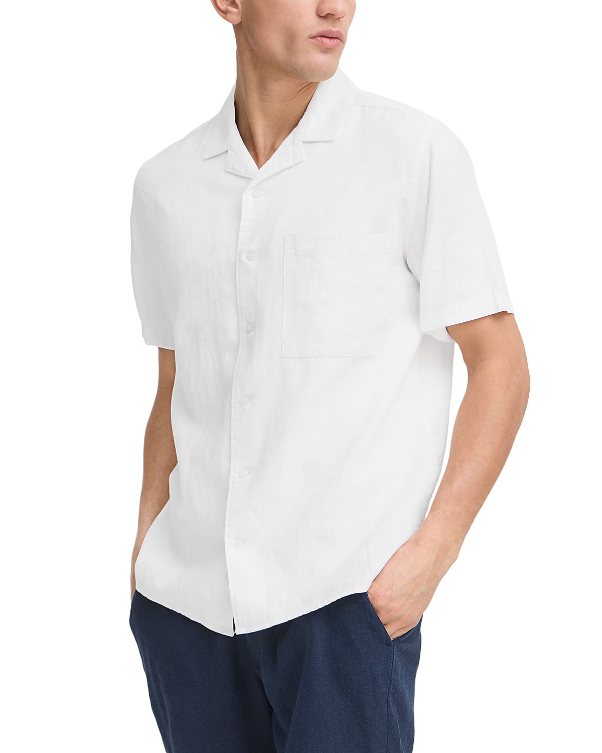Solid! Linen Short Sleeve Button Up Shirt - Exclusive