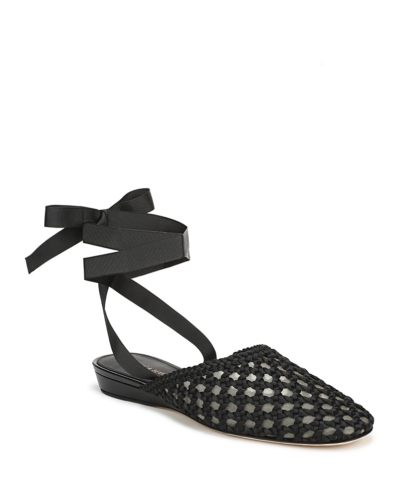 Veronica Beard Women's Malia Ankle Tie Flats