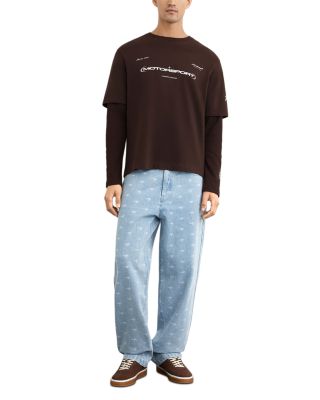 x McLaren Unisex Rovik Double Layer Long Sleeve T Shirt