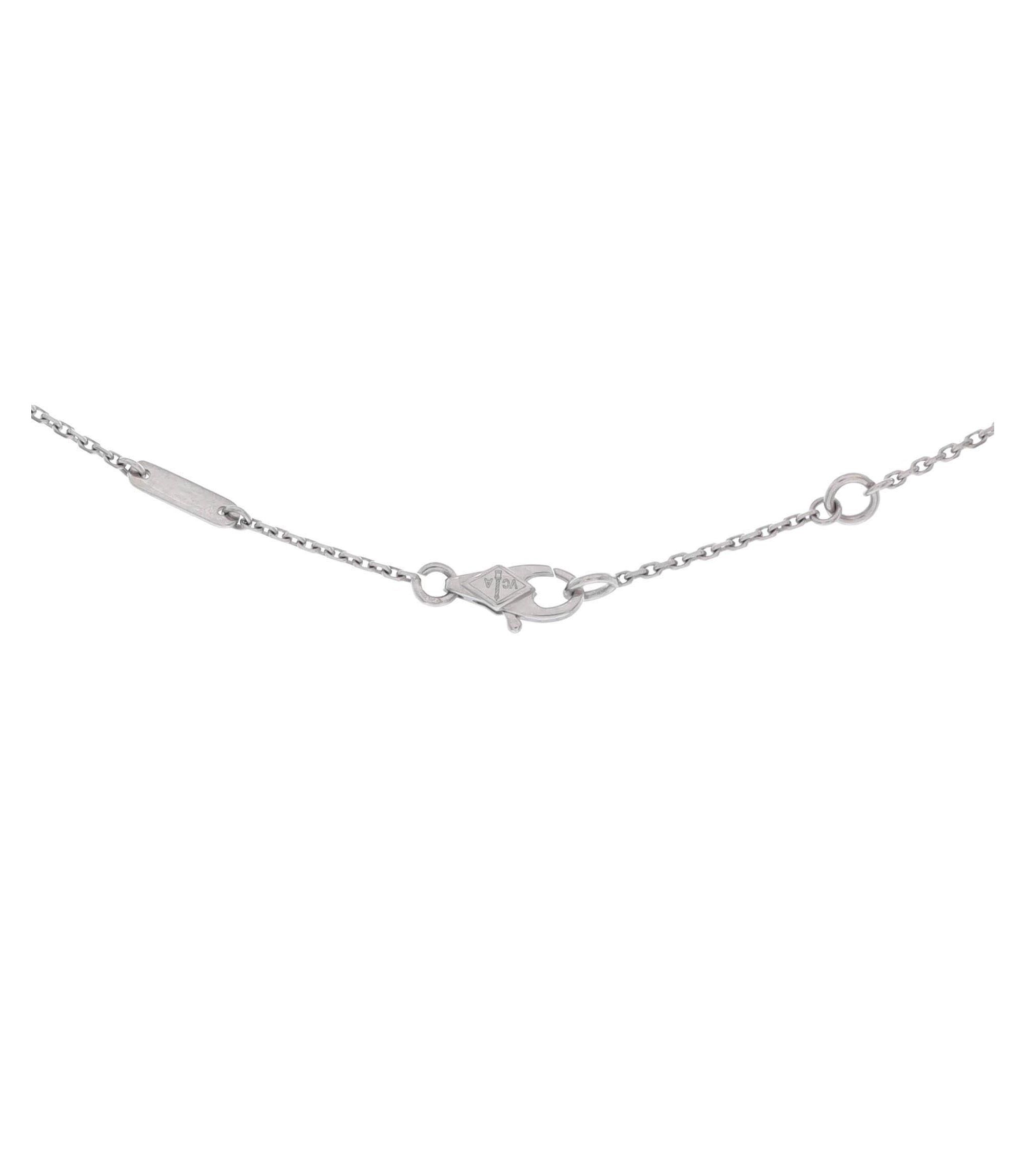 Mini Frivole Pendant Necklace and Diamond, 0.6" — Image 3