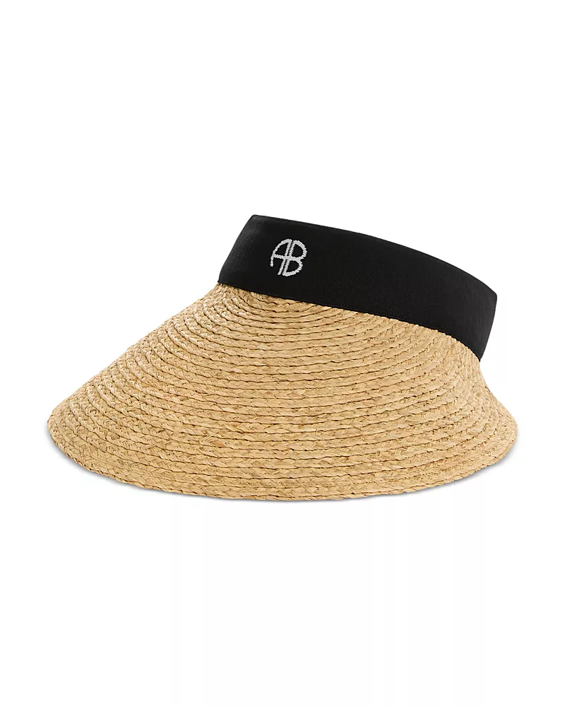 Anine Bing Venus Raffia Visor