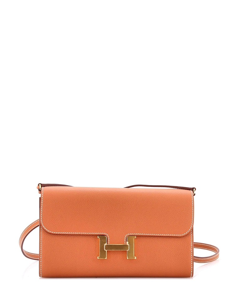 Pre-owned Pre-owned Hermes Hermes Constance To Go Wallet Evercolor In Brown