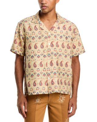 Silk Printed Camp Shirt