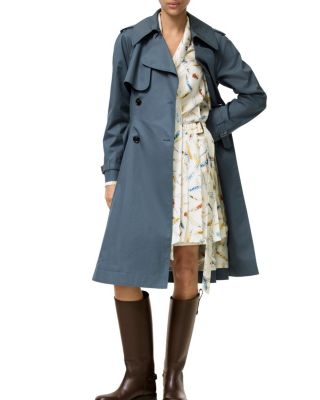 Long Tropical Gabardine Pembury Trench Coat
