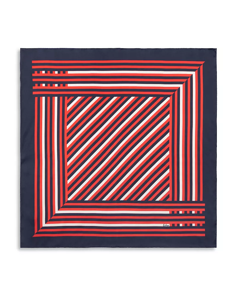 Echo Stripes Silk Scarf