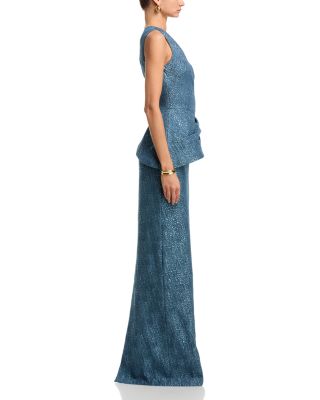 long sleeve sequin evening dress Off-Shoulder Long Sleeve Sequin Prom Dress