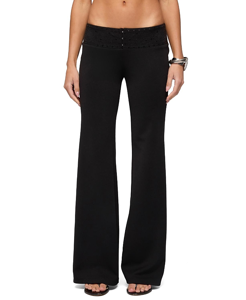 Edikted Katalia Sequin Flared Pants