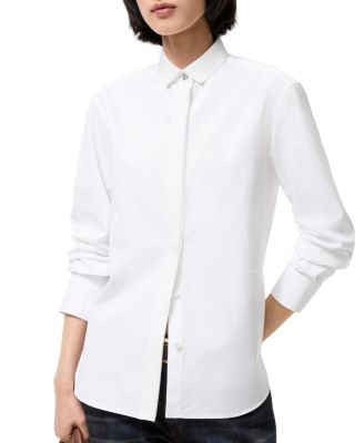  Classic Fit Grosgrain Trim Cotton Shirt