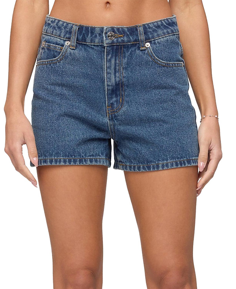 Edikted Milena High Rise Denim Shorts