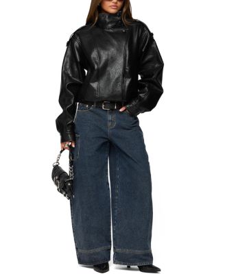 Jaicee High Neck Oversized Jacket - thumbnail 5