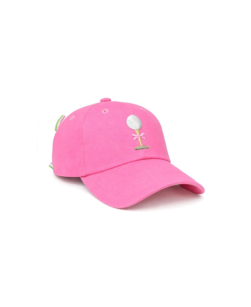 Bits & Bows Girls' Tee Time Bow Baseball Hat - Little Kid, Big Kid