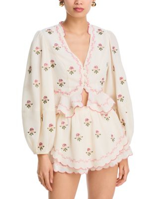 Floral Embroidered Top - Exclusive