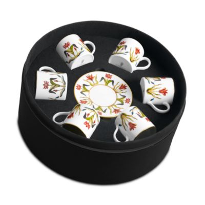 Grand Tour Espresso Cup and Saucer, Set of 6