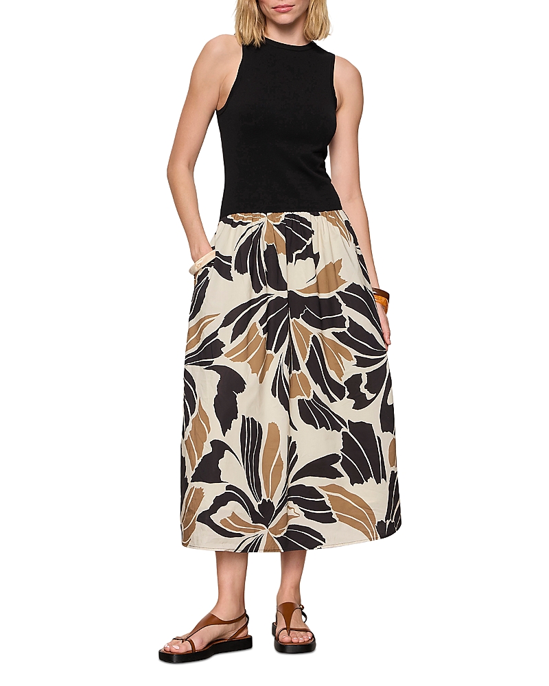 Sanctuary Sandbar Mix Media Midi Dress