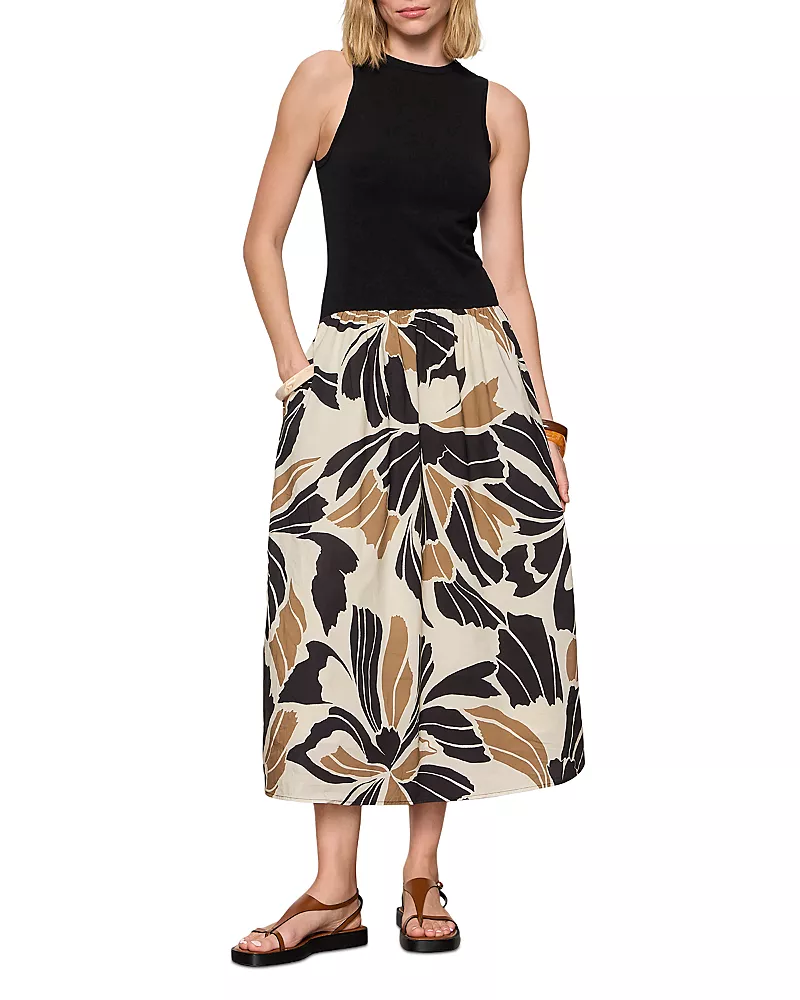 Sanctuary Sandbar Mix Media Midi Dress