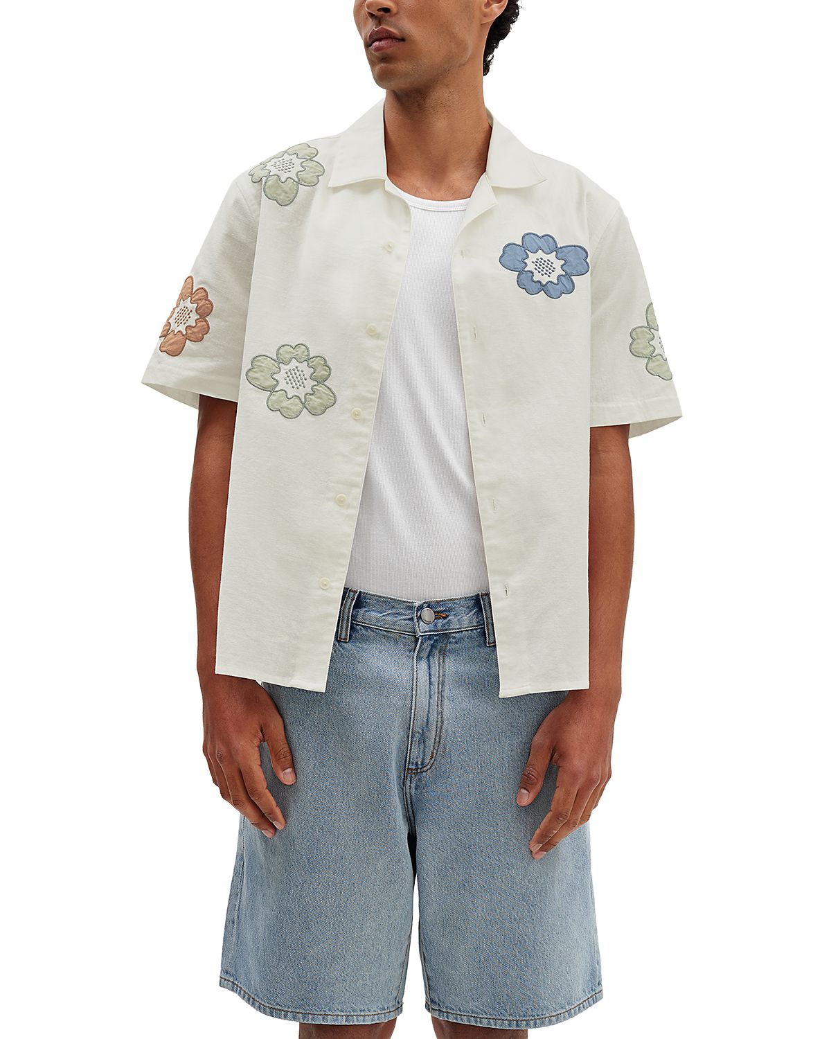 Wax London Didcot Floral Graphic Shirt