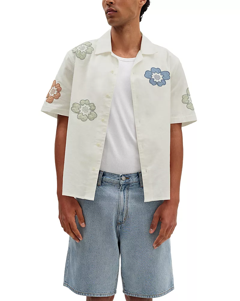 Wax London Didcot Floral Graphic Shirt
