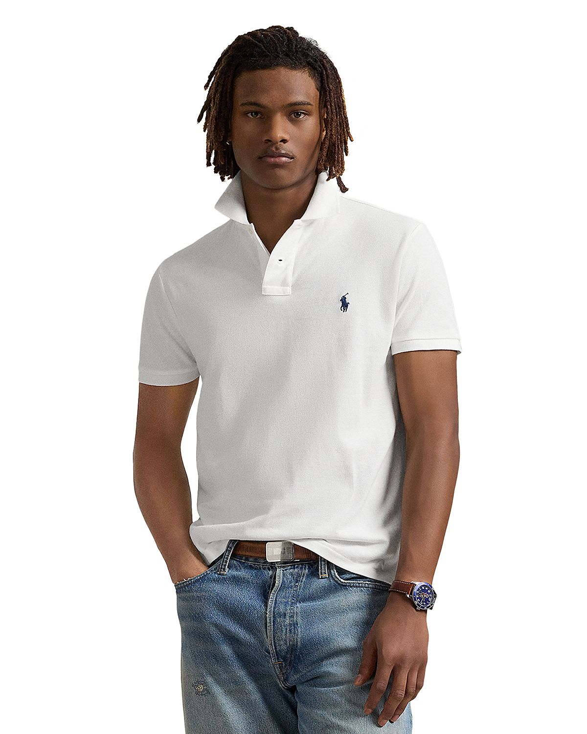 Polo Ralph Lauren Custom Slim Fit Mesh Polo Shirt