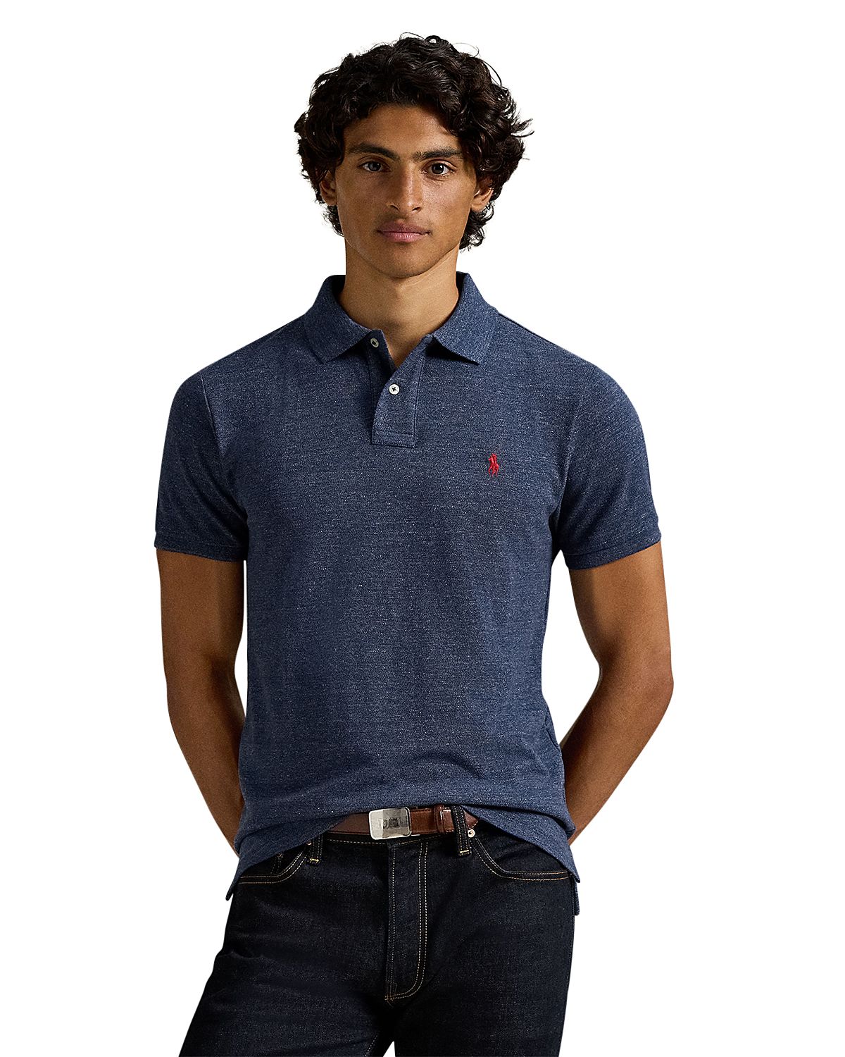 Polo Ralph Lauren Custom Slim Fit Mesh Polo Shirt