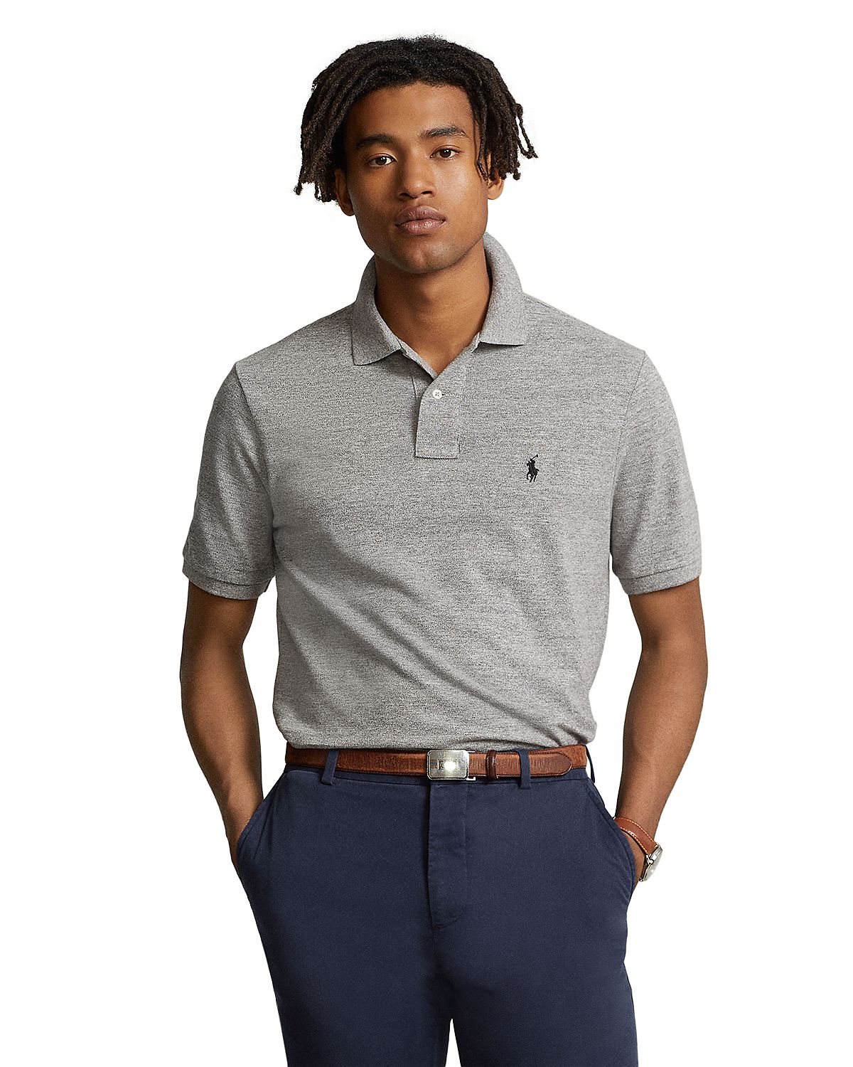 Polo Ralph Lauren Custom Slim Fit Mesh Polo Shirt