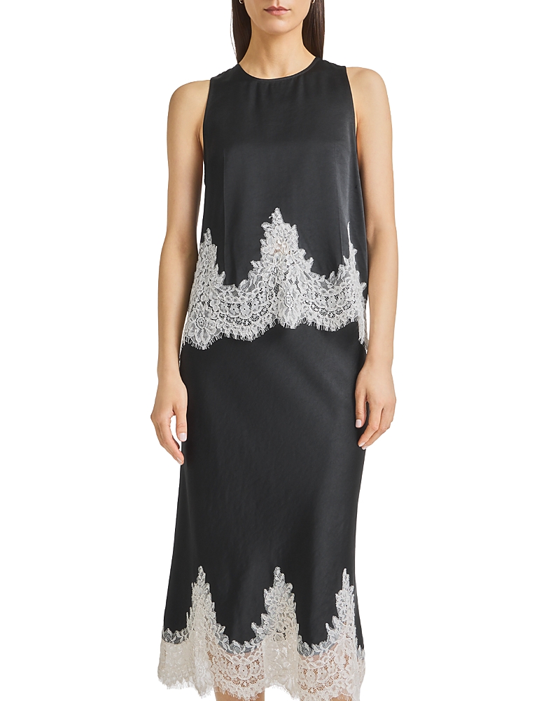 Saint Art Bellamy Sleeveless Lace Trim Top