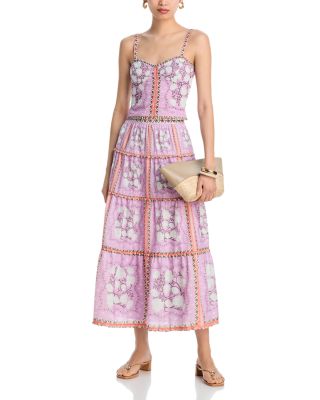 Ladder Stitch Bustier Top & Tiered Maxi Skirt - Exclusive
