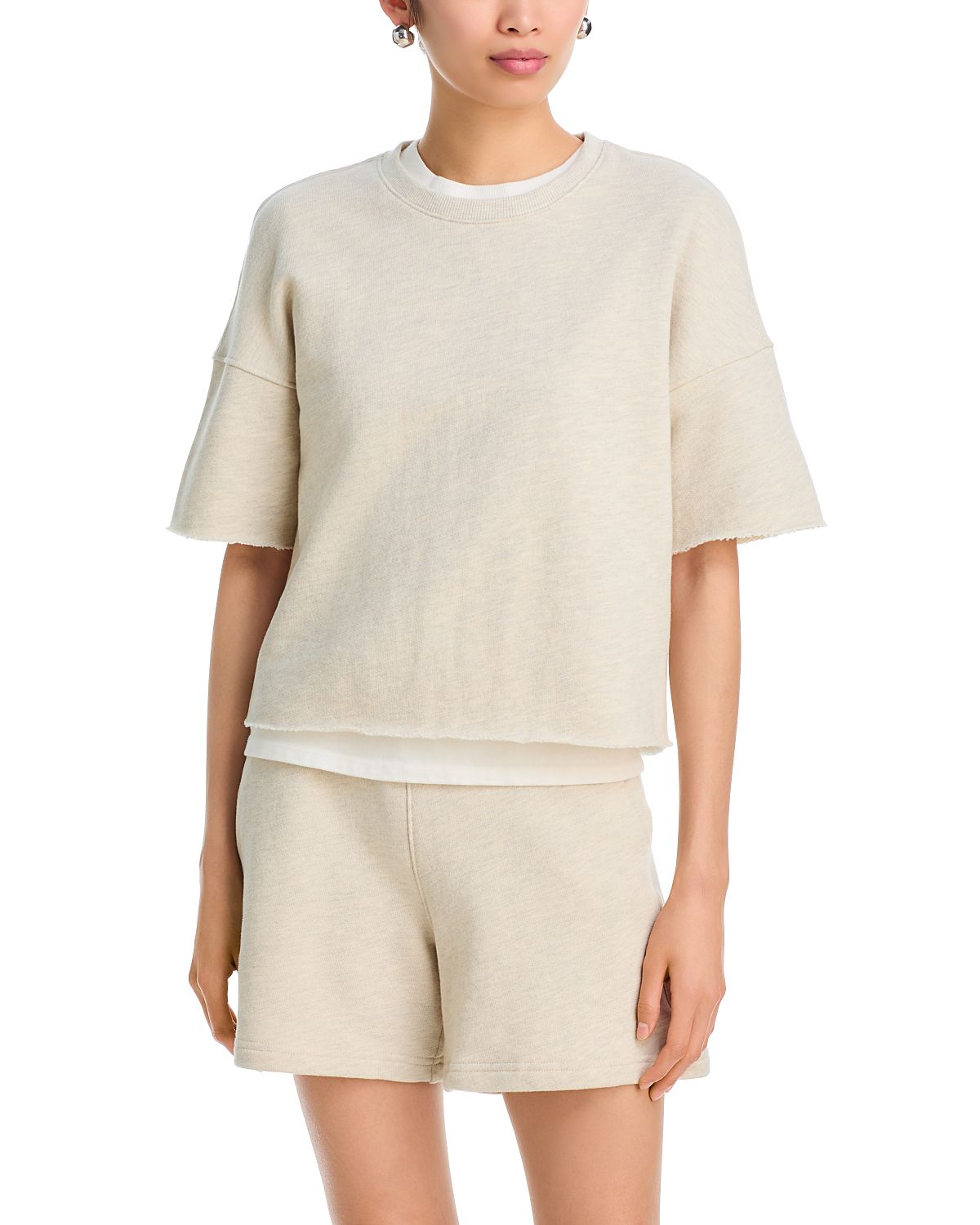 perfectwhitetee Ezra Short Sleeve Sweatshirt