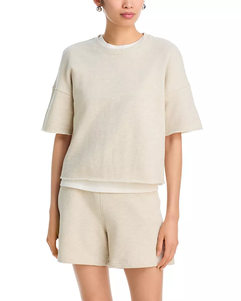 perfectwhitetee Ezra Short Sleeve Sweatshirt