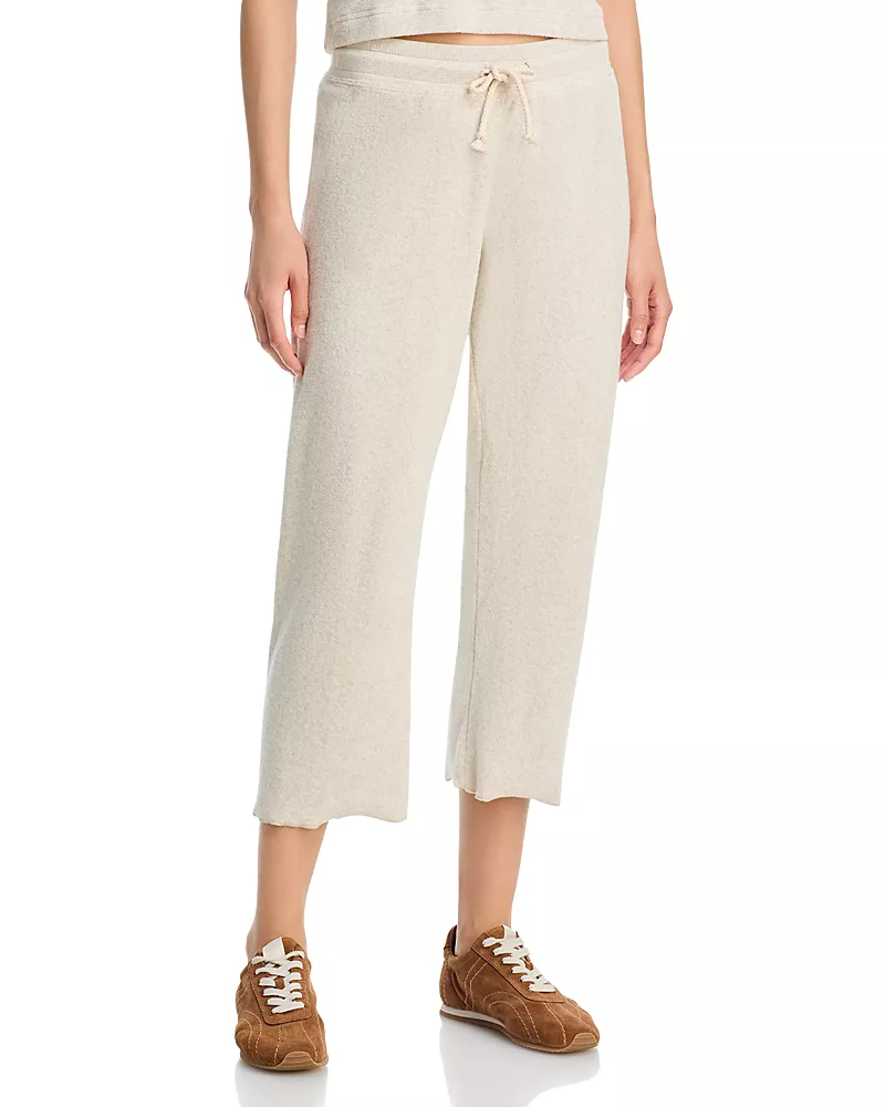 perfectwhitetee Eliana Terry Cropped Sweatpants