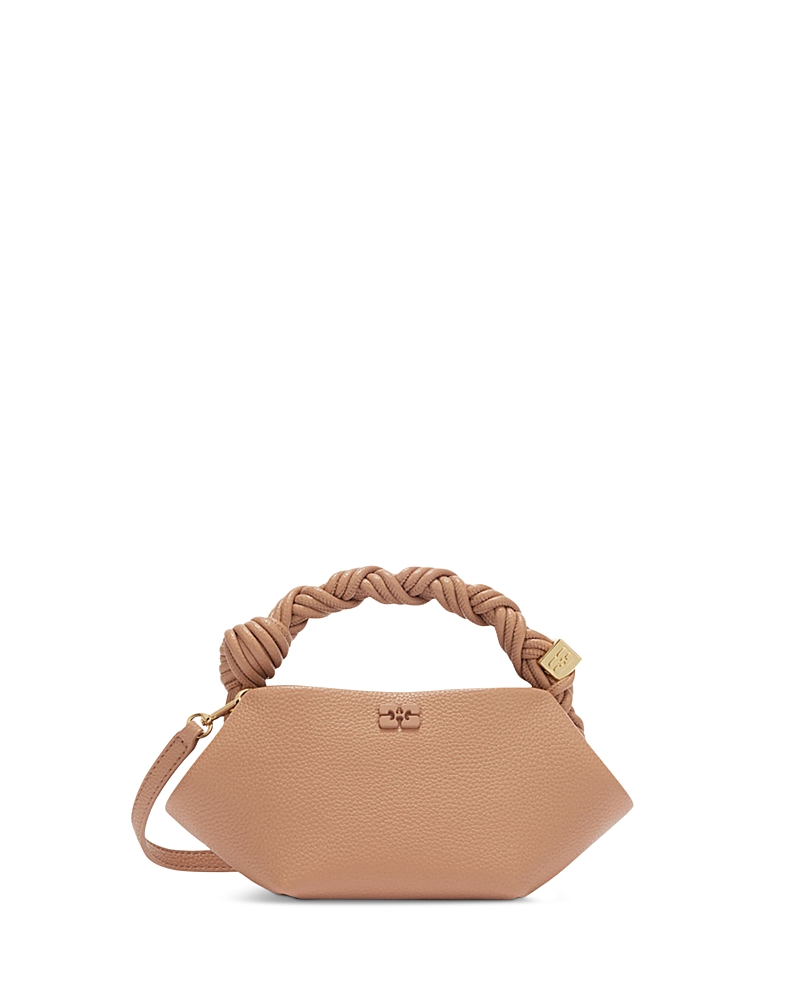 Ganni Bou Mini Grained Top Handle Bag