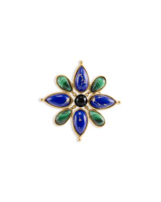 Forza Fiore Multi Gemstone Flower Cocktail Ring