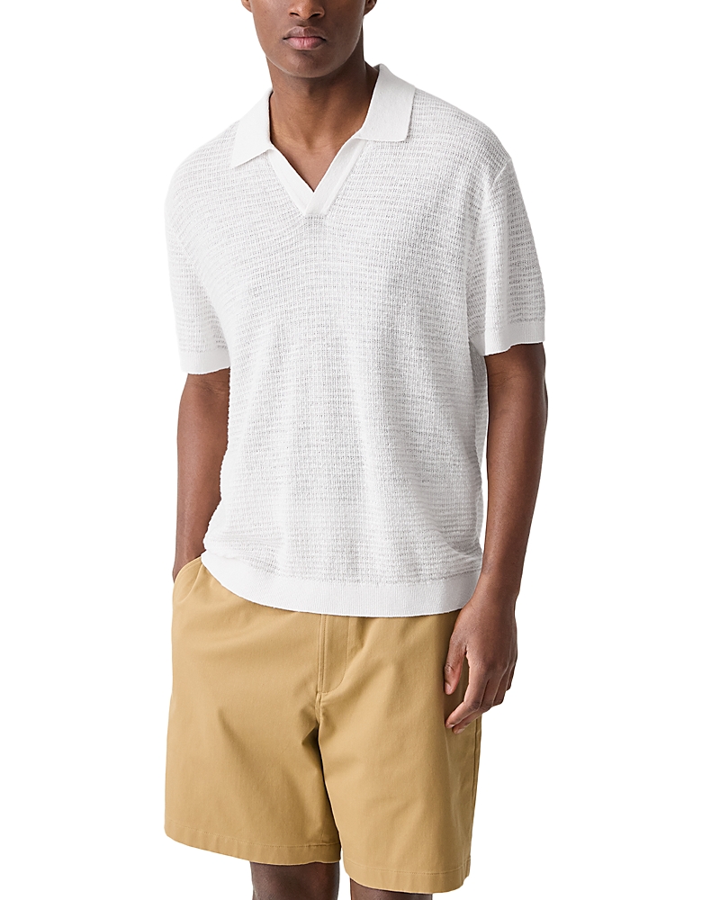Theory Brenan Polo in Neo Pacific Linen