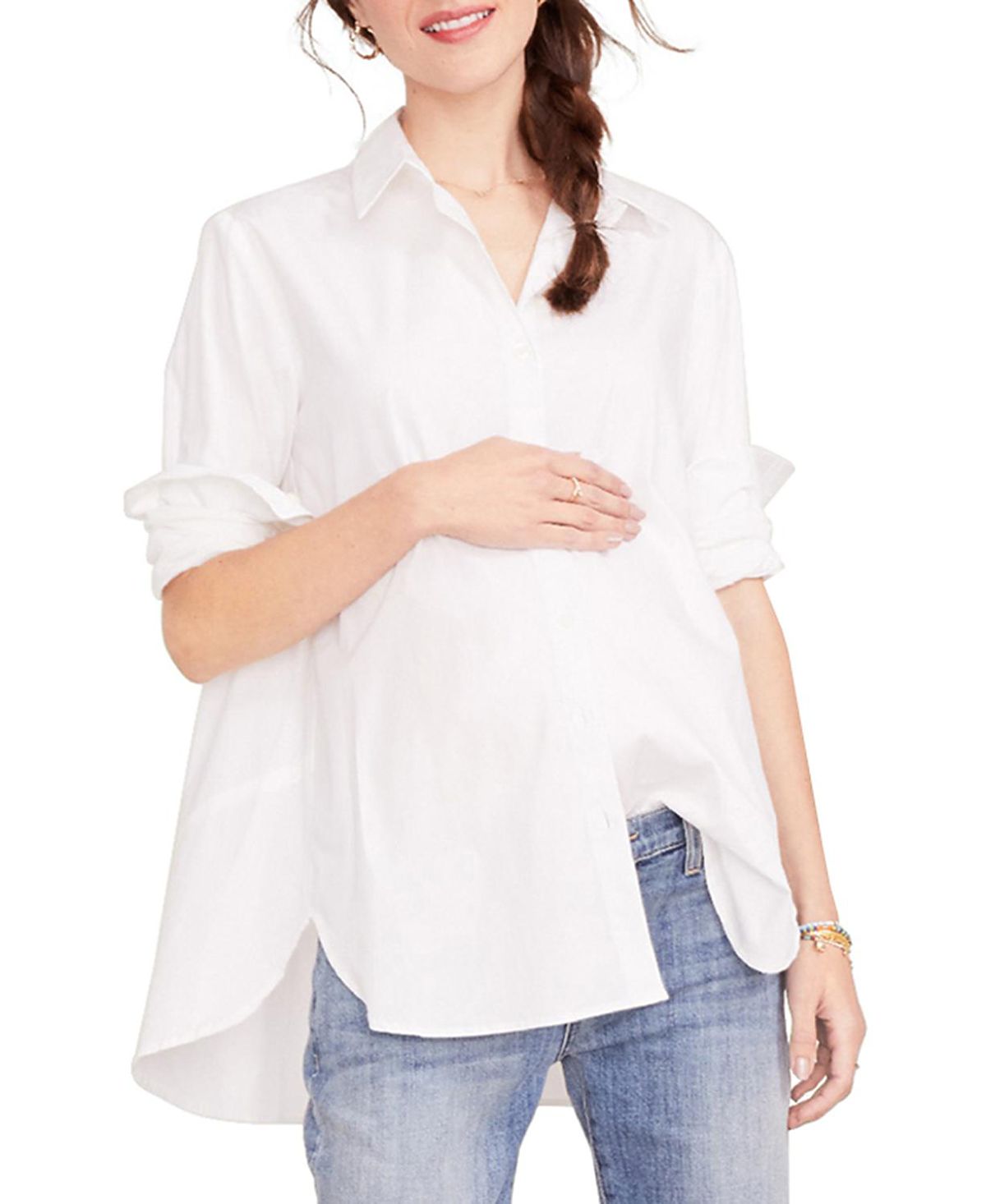 Hatch Collection Nursing Friendly Maternity Classic Buttondown Shirt