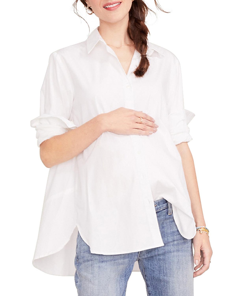 Hatch Collection Nursing Friendly Maternity Classic Buttondown Shirt