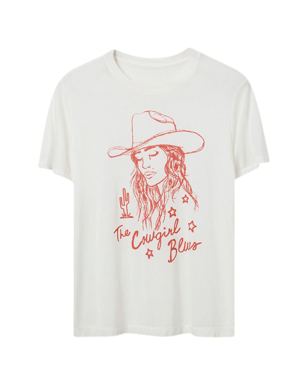 Junk Food Clothing Women's The Cowgirl Blues Vintage Tissue Tee