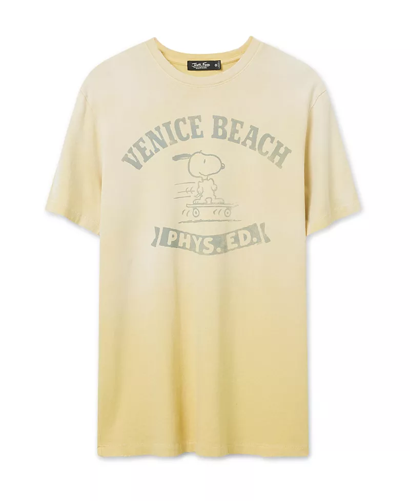 Junk Food Clothing Unisex Snoopy Venice Beach Vintage Tee