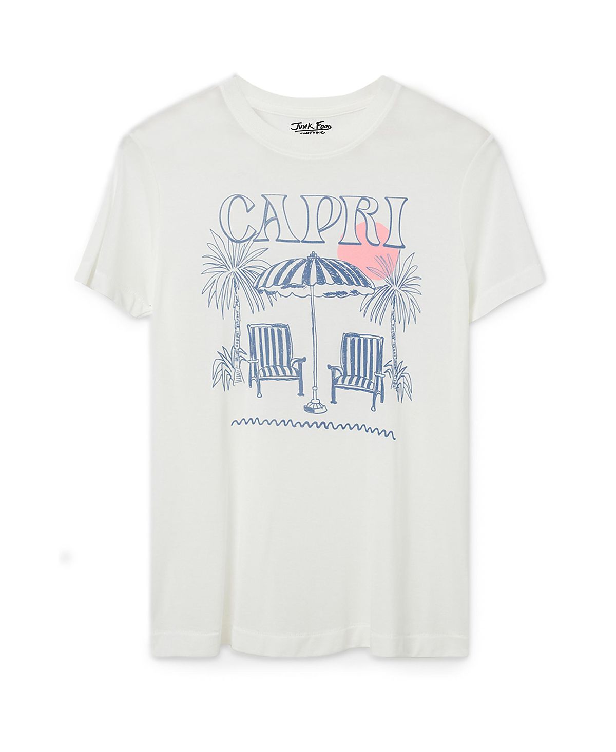 Junk Food Clothing Women's Capri Vintage Tissue Tee