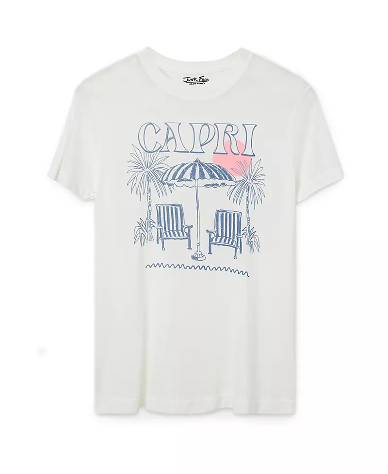 Junk Food Clothing Women's Capri Vintage Tissue Tee